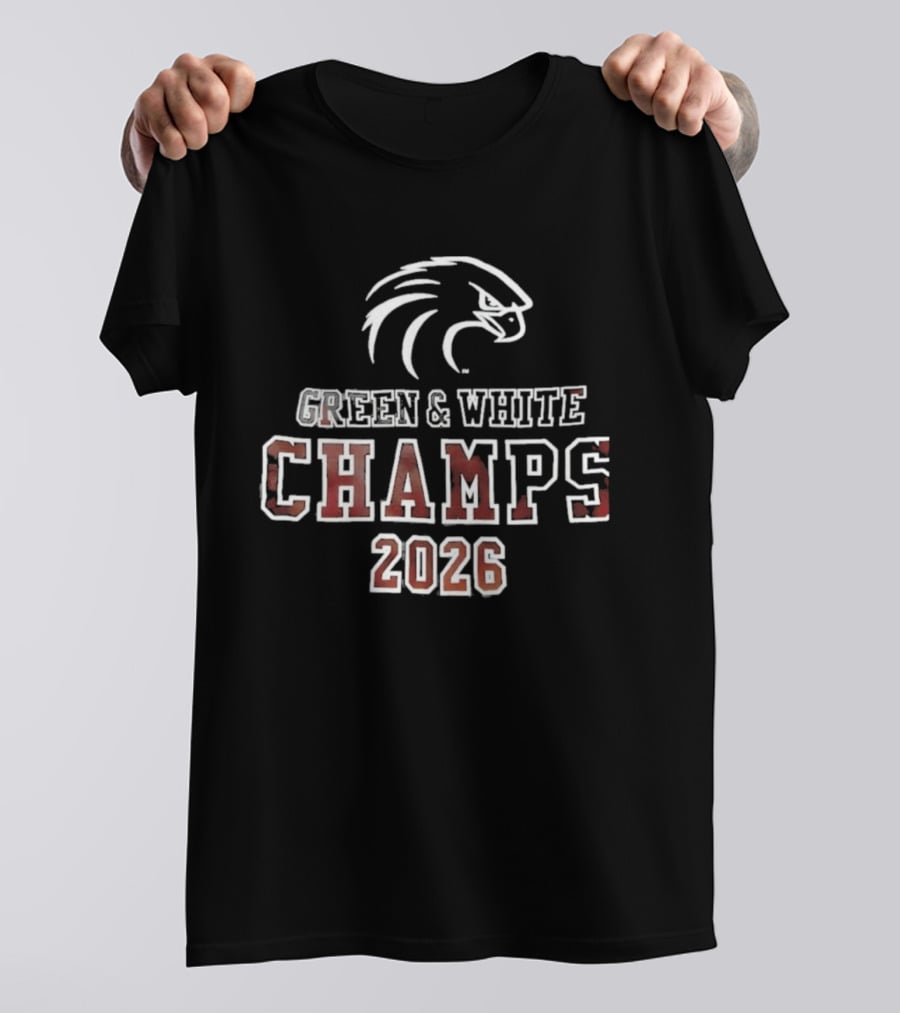 Philadelphia Eagles Green White Champs 2026 T-Shirt