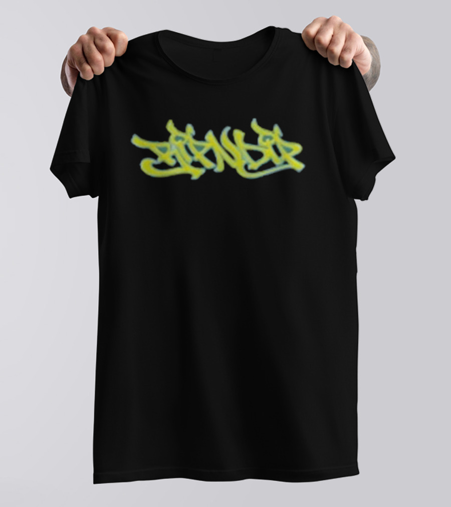 Ripndip Dragonology Graffiti Lettering Yellow Blue T-Shirt