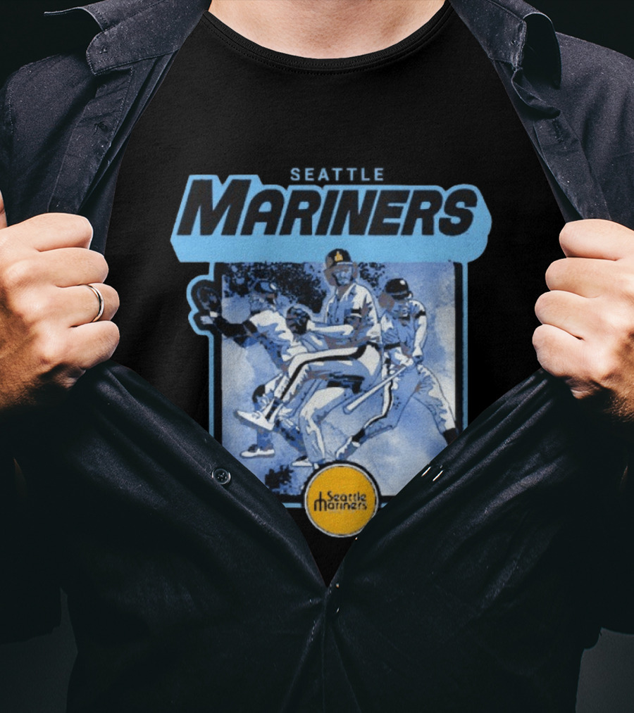 Seattle Mariners Retro Cooperstown Collection Baseball Team Players T-Shirt
