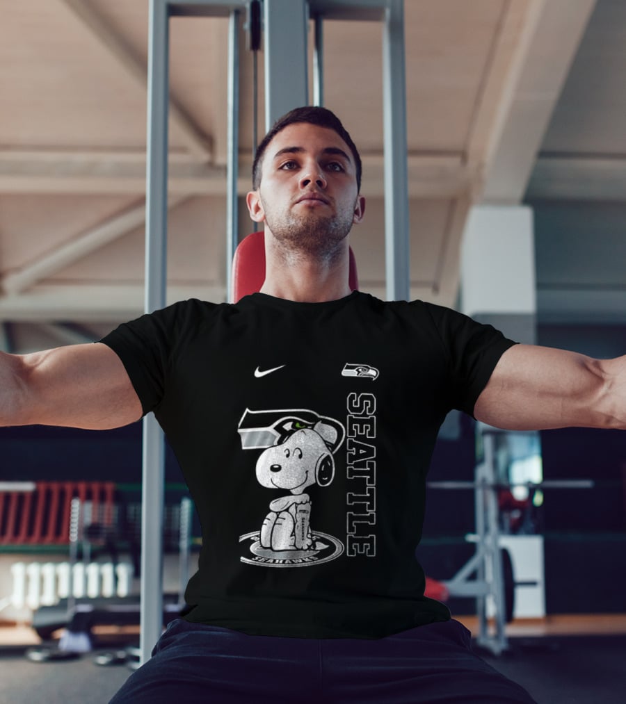 Nike Seattle Seahawks Snoopy Thank You For The Memories T-Shirt