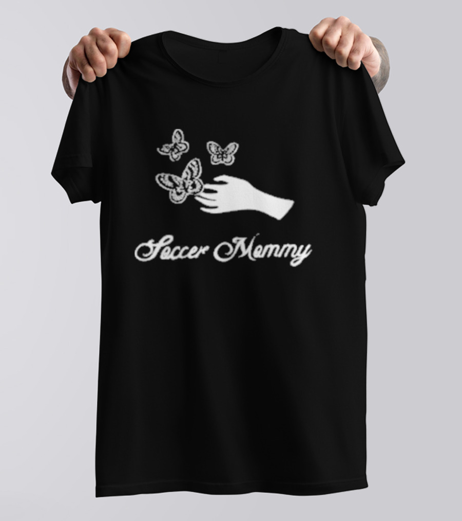 Soccer Mommy Hand With Butterflies For Young Hearts T-Shirt