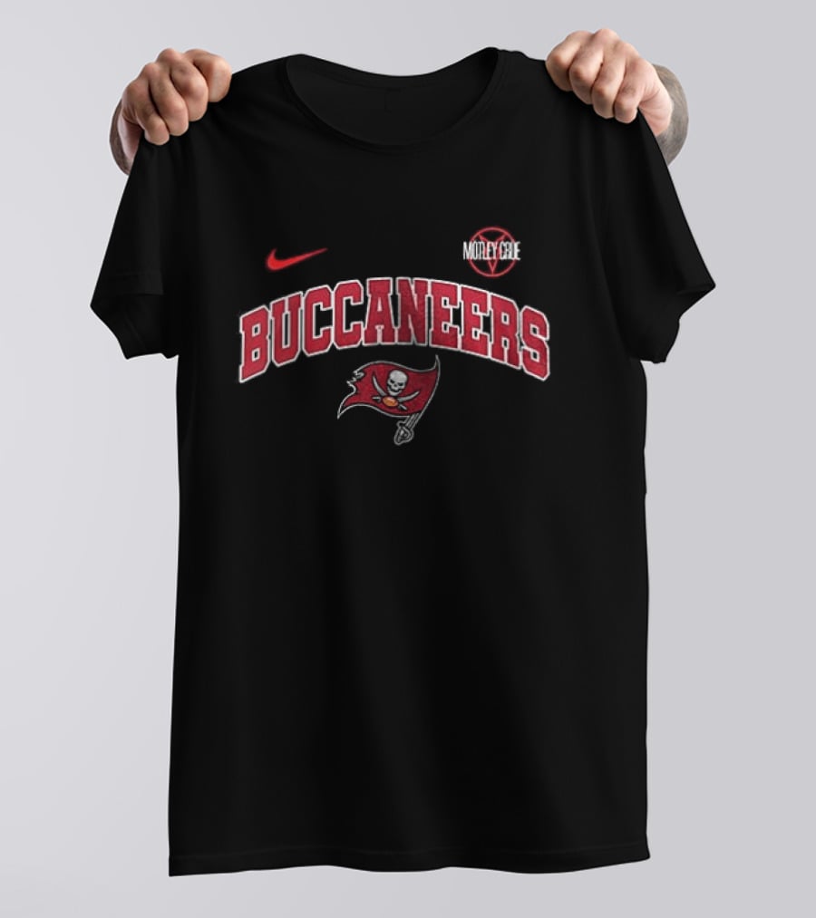 Tampa Bay Buccaneers Motley Crue Nike Collaboration T-Shirt