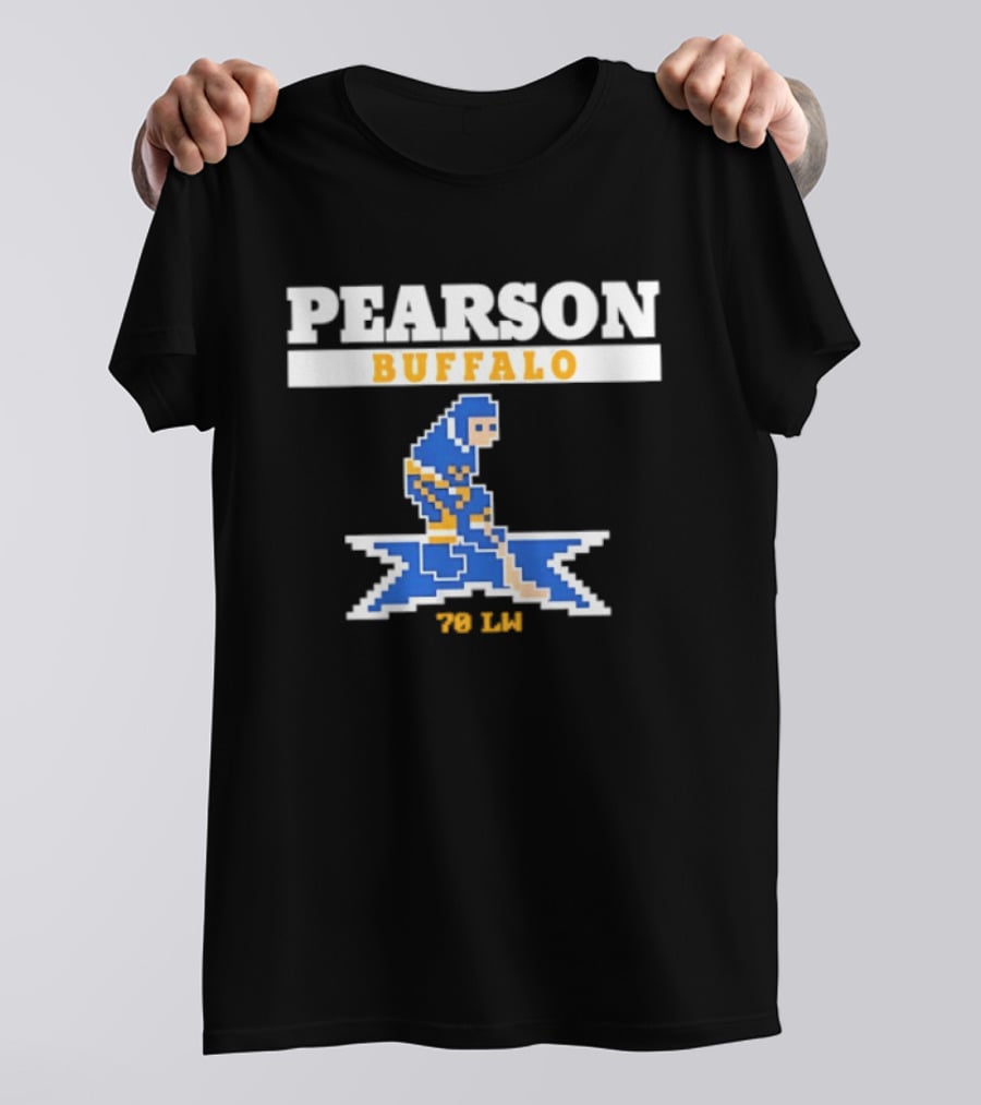 Pearson Buffalo Sabres 70 LW Hockey Pixel T-Shirt
