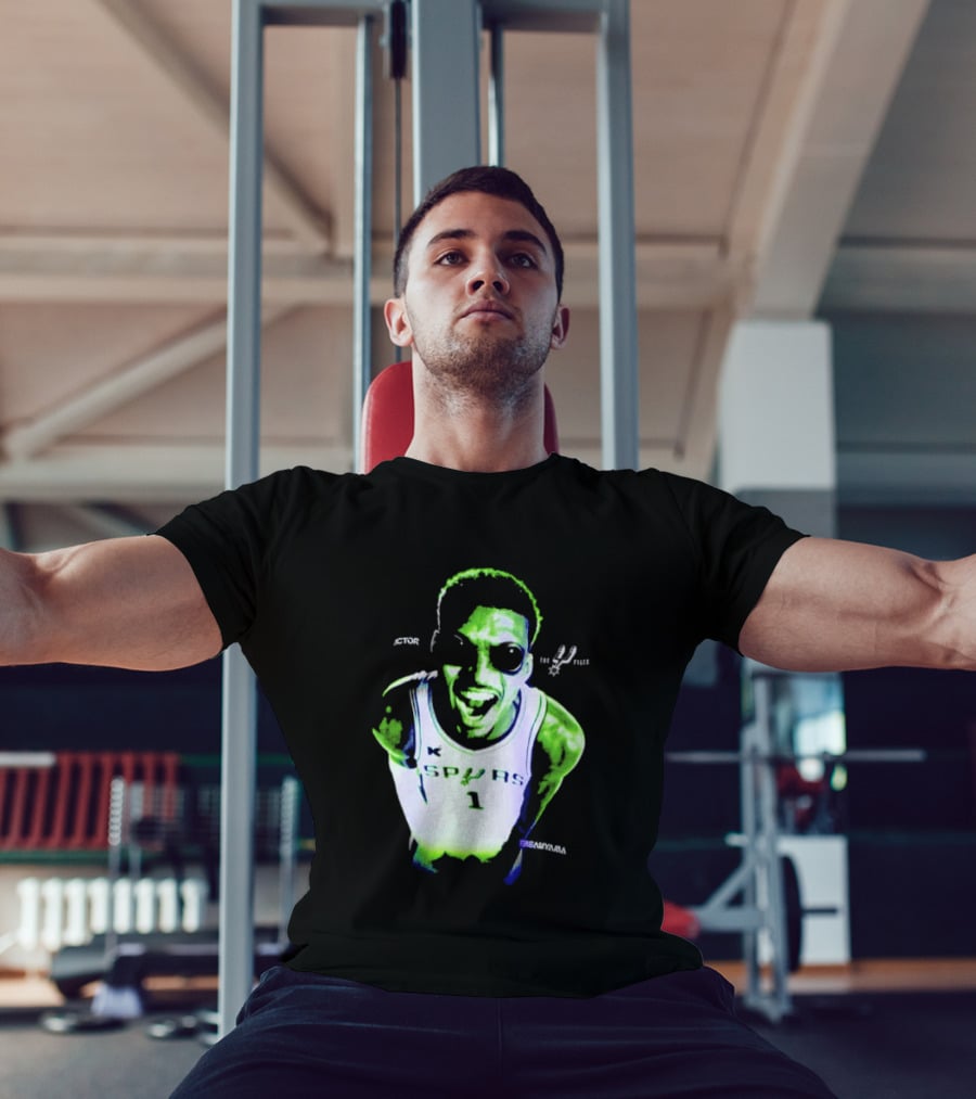 The Alien Victor Wembanyama Spurs X Files Mashup Paranormal Basketball T-Shirt