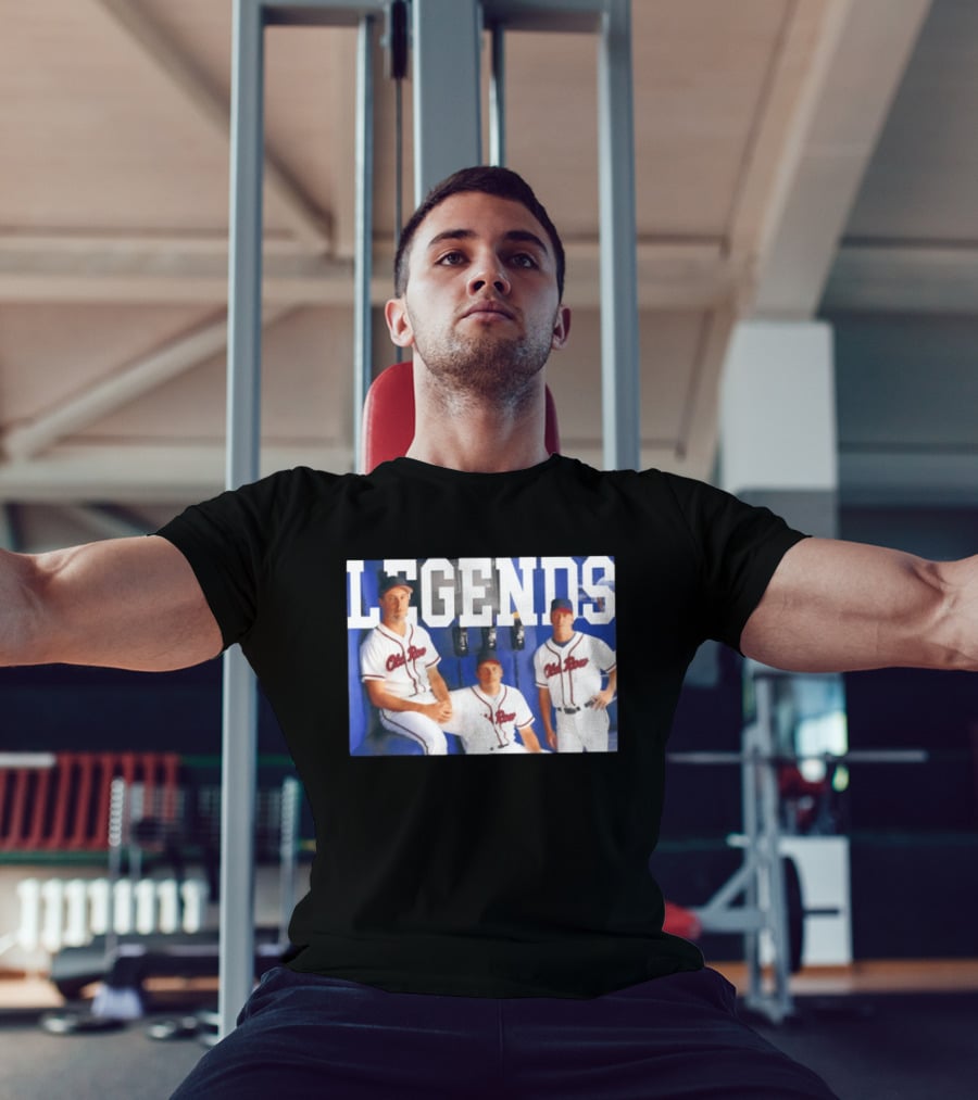 Atlanta Braves Legends The Big Three 1993 2002 T-Shirt