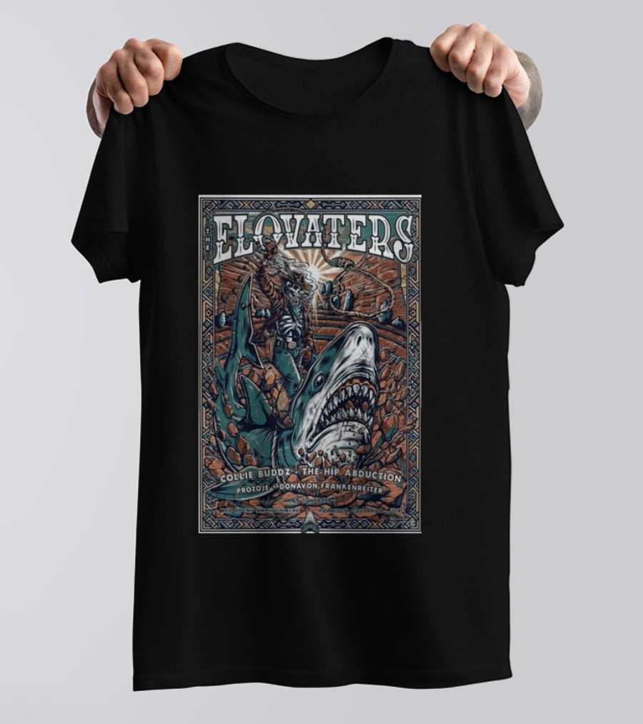 The Elovaters Red Rocks Amphitheatre 5 17 2026 Collie Buddz The Hip Abduction Protoje Donavon Frankenreiter T-Shirt