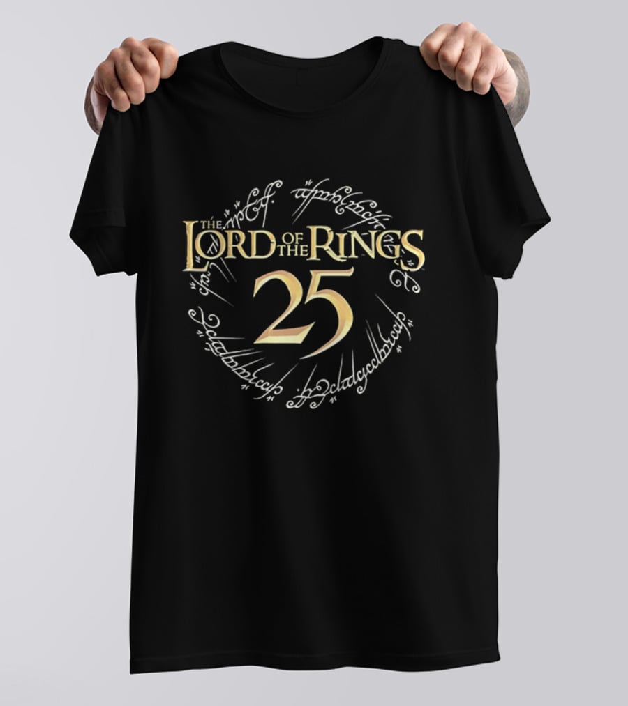 The Lord Of The Rings 25th Anniversary Elvish Script T-Shirt