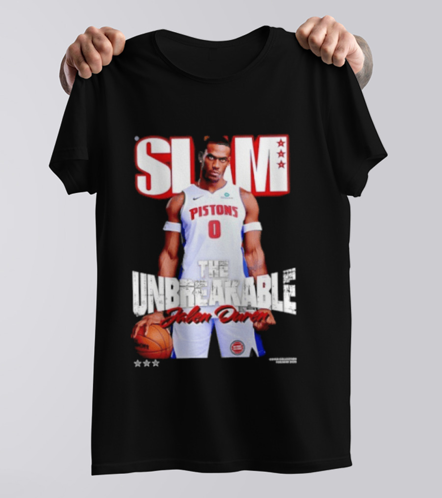 SLAM Jalen Duren Unbreakable Detroit Pistons 260 T-Shirt