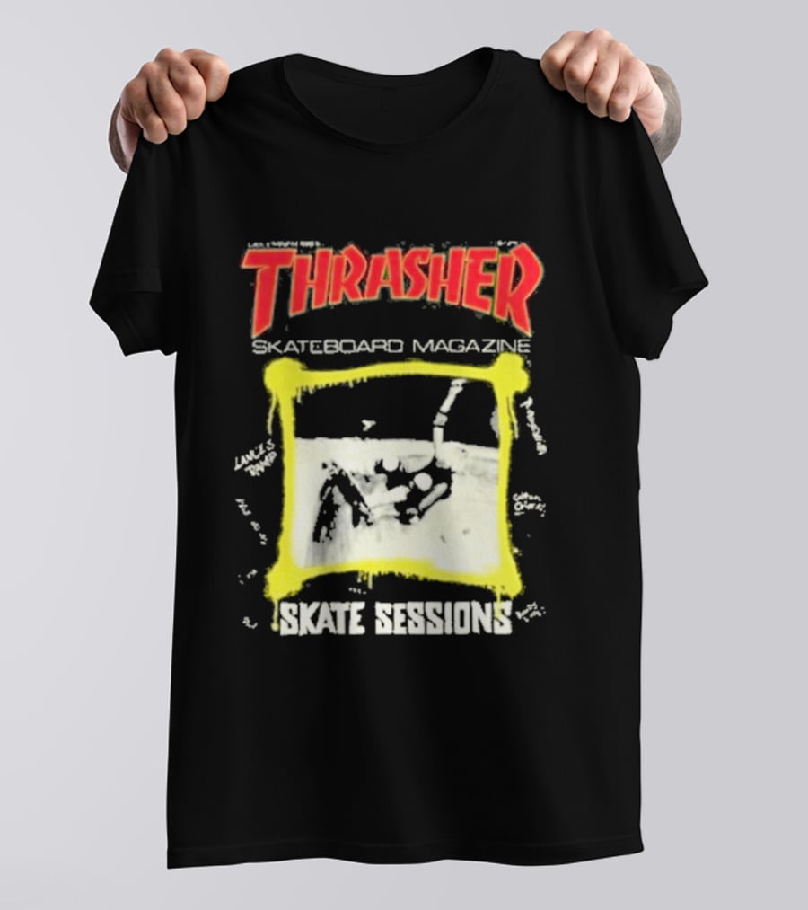 Thrasher Skateboard Magazine December 1983 Skate Sessions T-Shirt