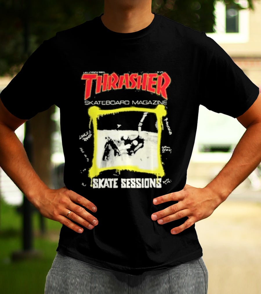 Thrasher Skateboard Magazine December 1983 Skate Sessions T-Shirt