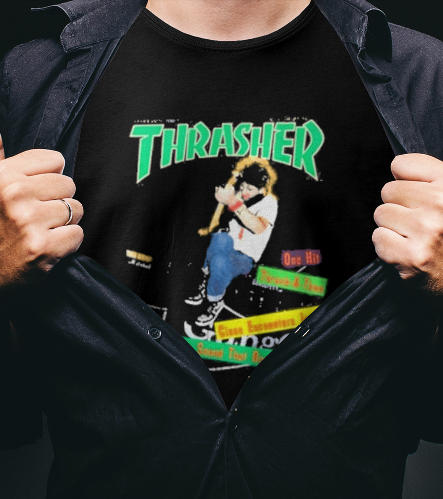 Thrasher Magazine February 1987 Pushead J Sam Somewhere In AZ The Sound You Heard In 86 T-Shirt