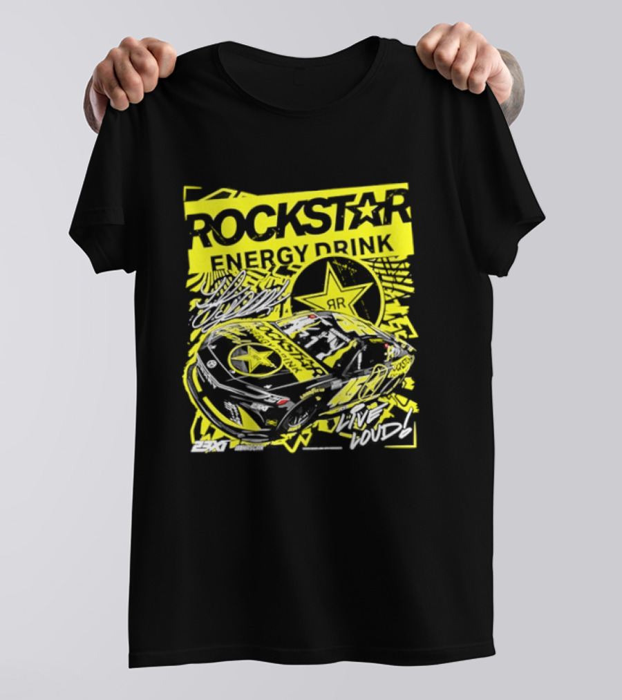 Tyler Reddick 23XI Racing Rockstar Energy Drink Car T-Shirt