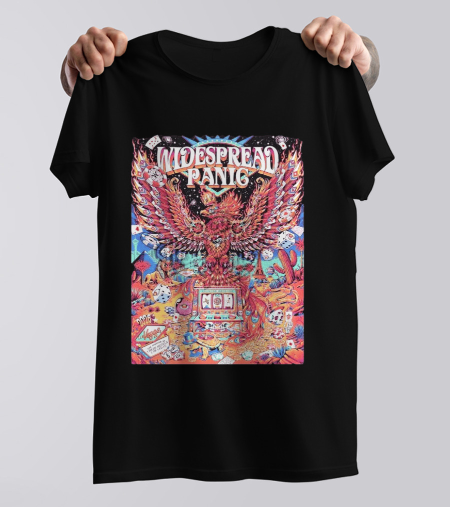 Widespread Panic Las Vegas 2026 Concert With Casino And Phoenix T-Shirt