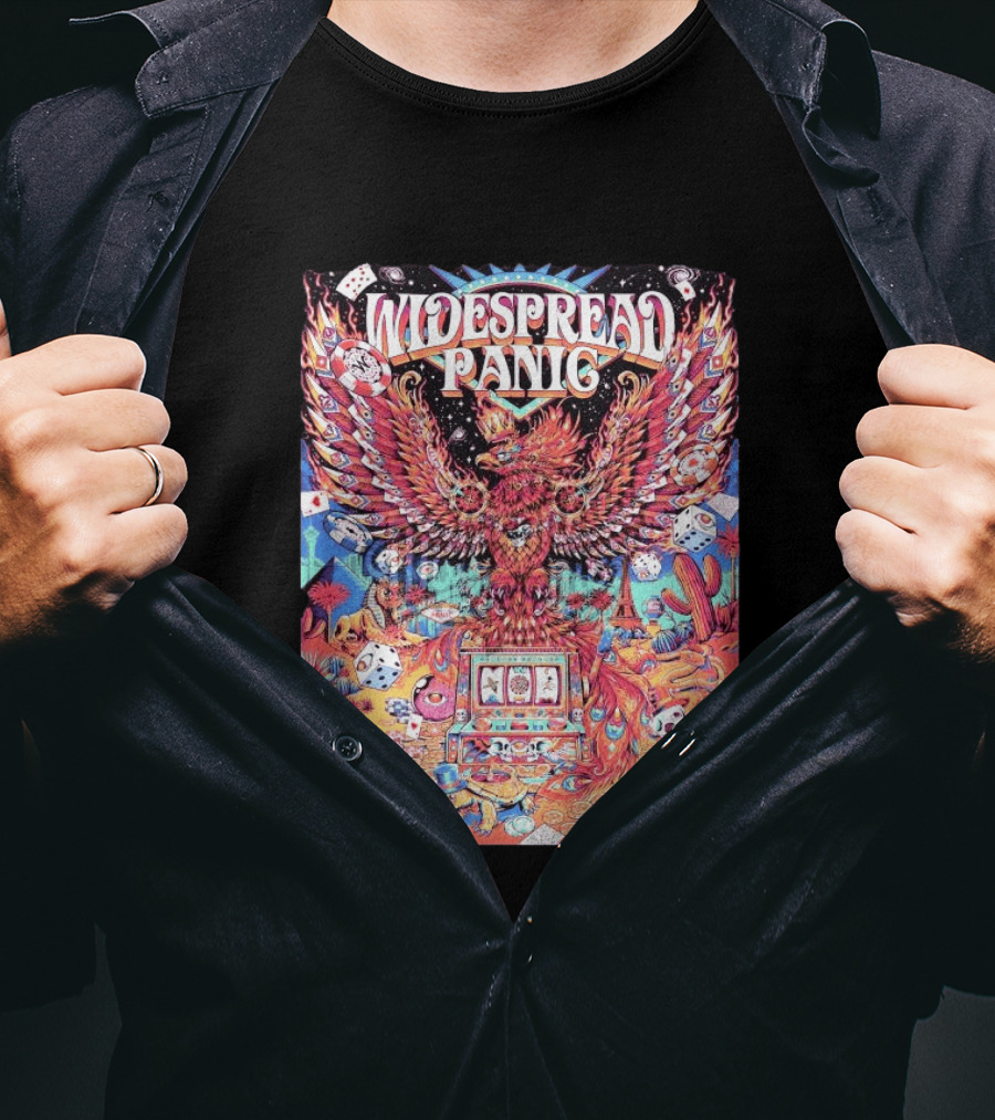 Widespread Panic Las Vegas 2026 Concert With Casino And Phoenix T-Shirt