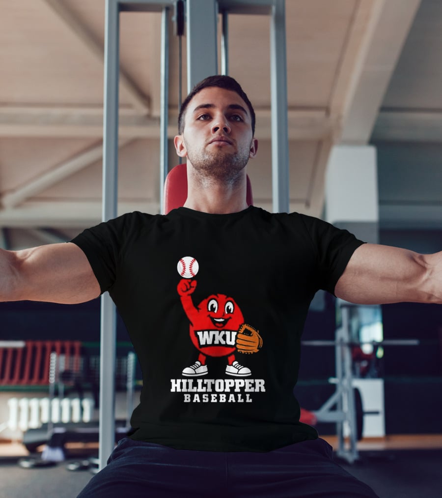 WKU Hilltopper Baseball Mascot With Glove And Ball T-Shirt