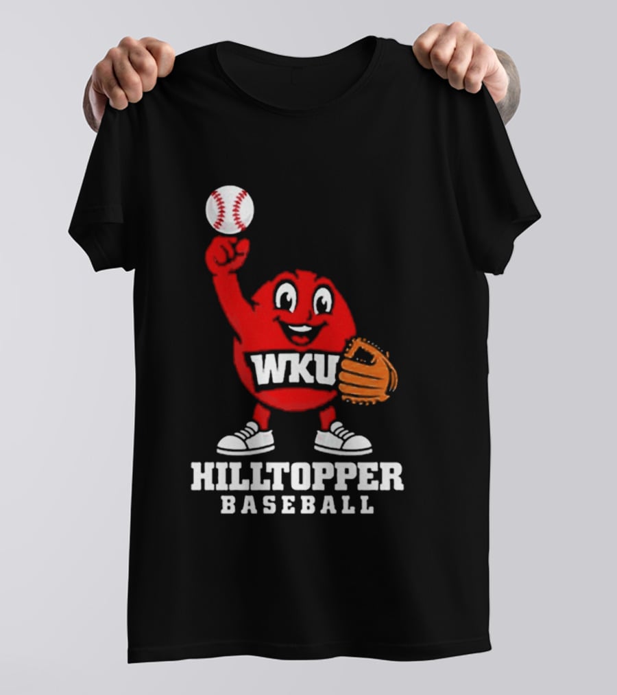 WKU Hilltopper Baseball Mascot With Glove And Ball T-Shirt