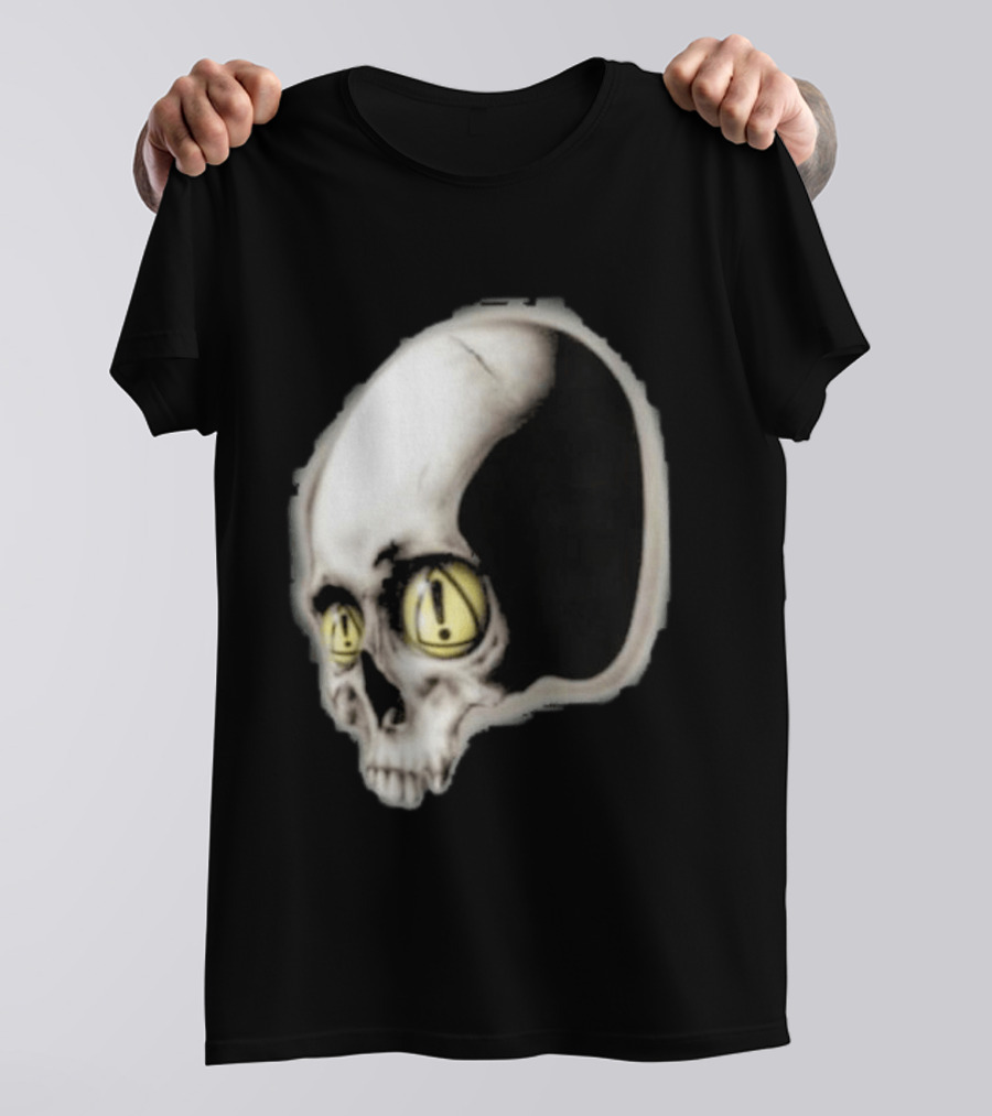 Yeat Dangerous Summer Skull Graphic With Distorted 3D Effect T-Shirt