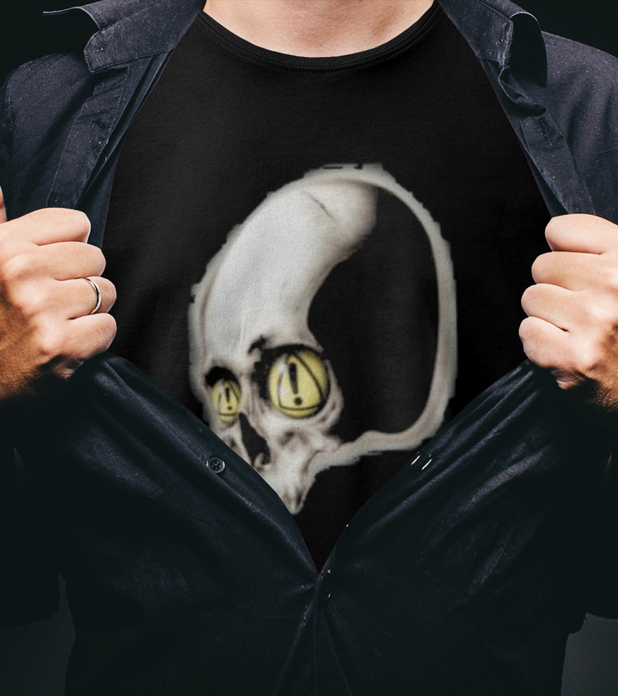 Yeat Dangerous Summer Skull Graphic With Distorted 3D Effect T-Shirt