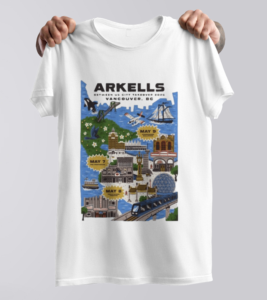 Arkells May 7 2026 The Penthouse Vancouver Concert T-Shirt