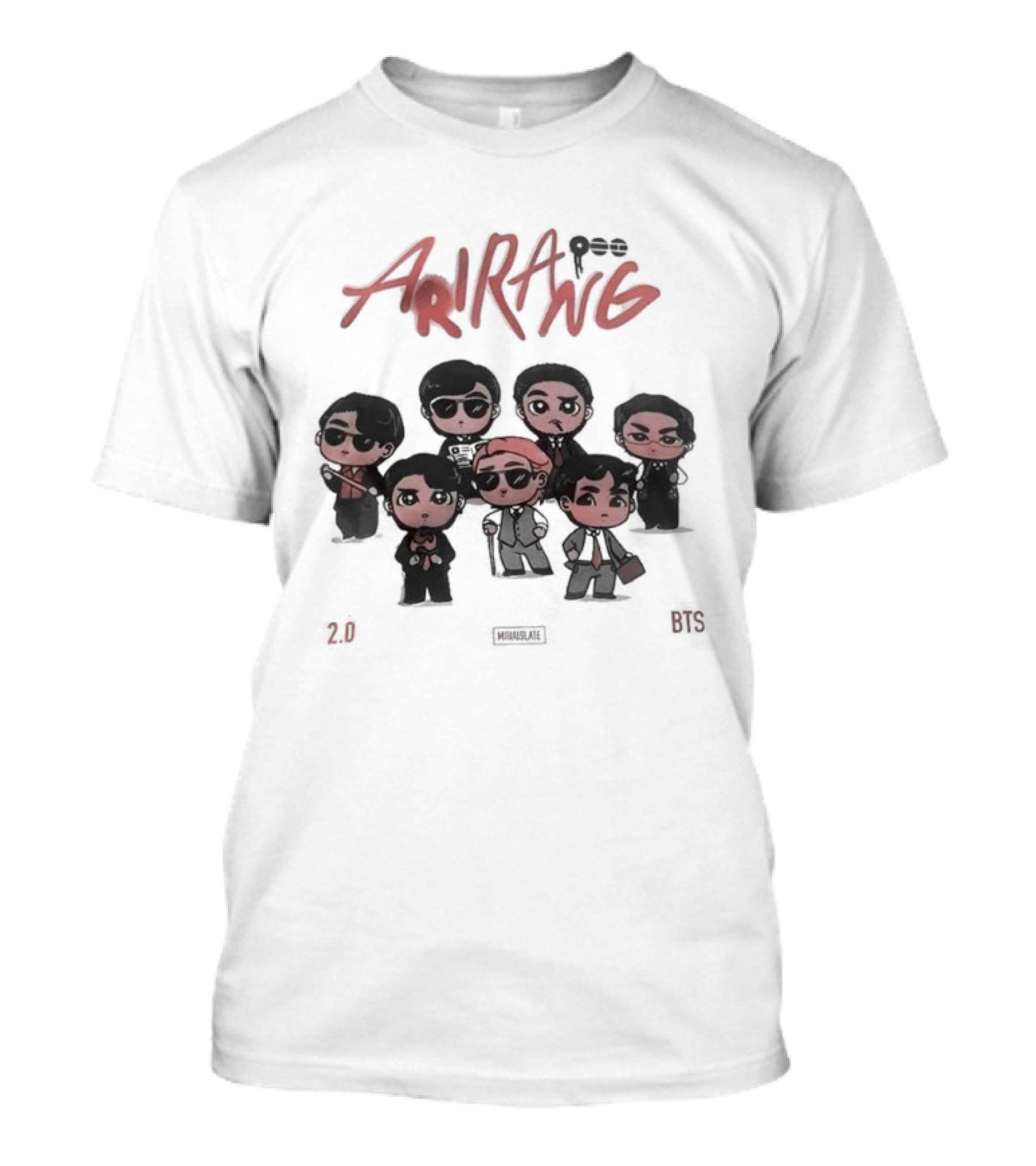 BTS Arirang Chibi 2.0 Collectible Band Figures T-Shirt