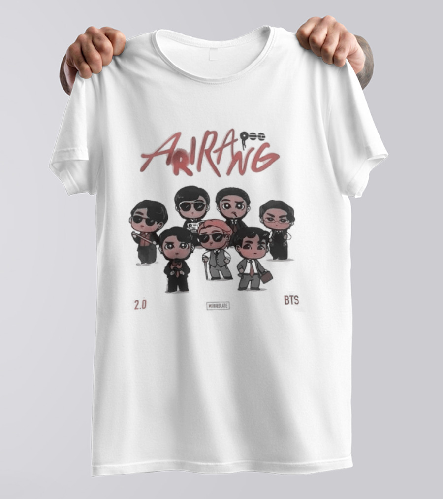 BTS Arirang Chibi 2.0 Collectible Band Figures T-Shirt