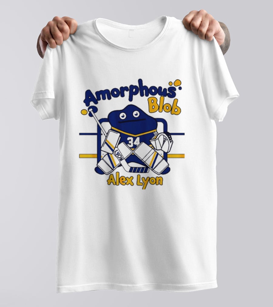 Buffalo Hockey Amorphous Blob Alex Lyon 34 T-Shirt