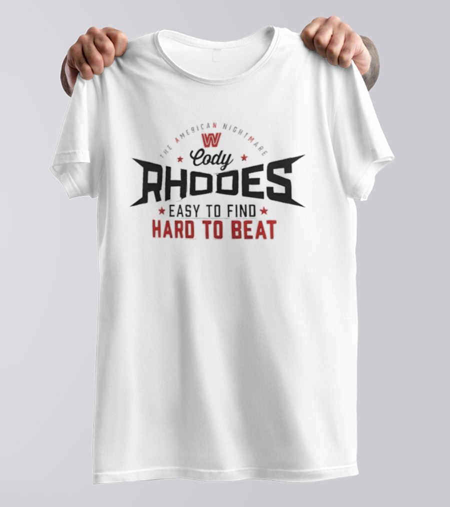 Cody Rhodes WWE The American Nightmare Easy To Find Hard To Beat T-Shirt
