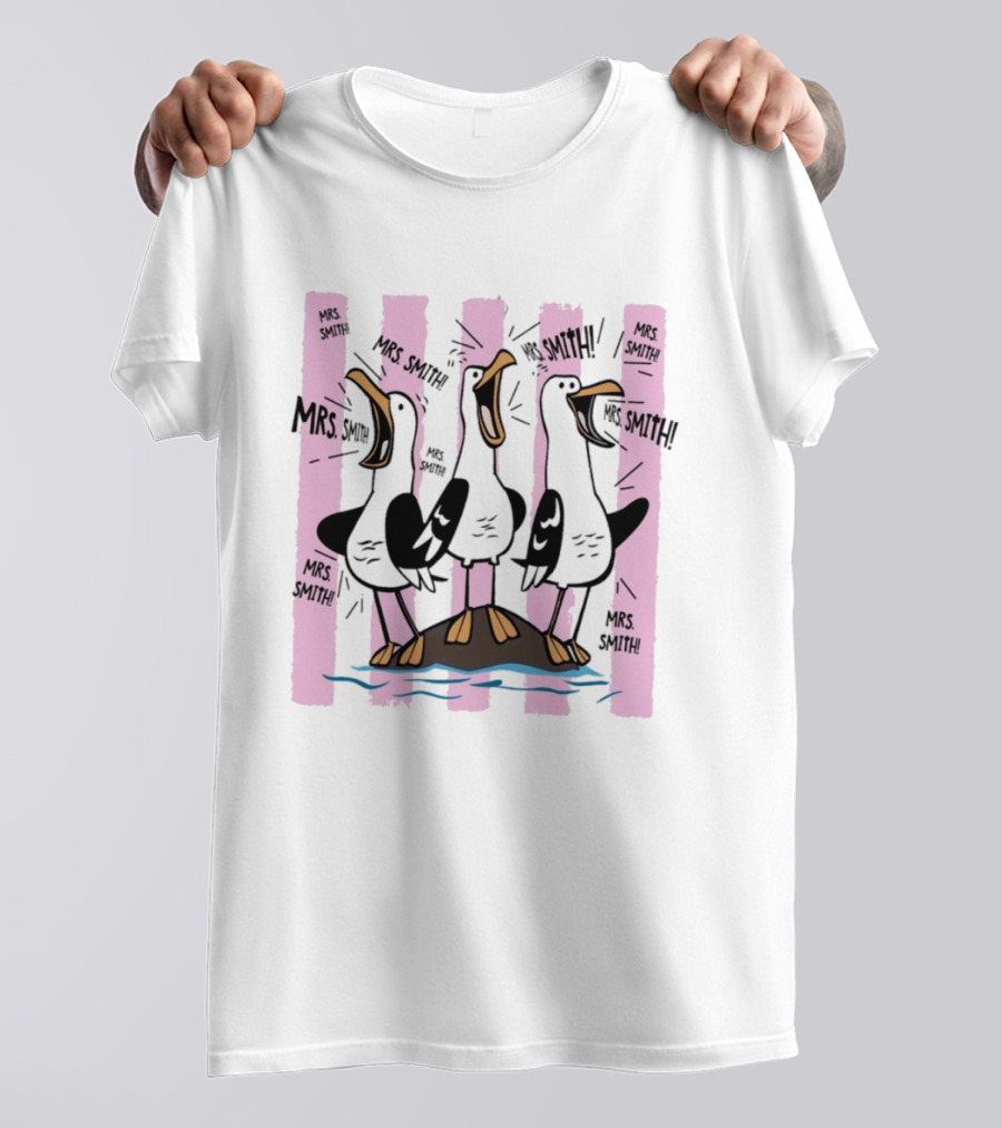 Mrs. Smith Appreciation Custom Seagulls Teacher Recognition T-Shirt