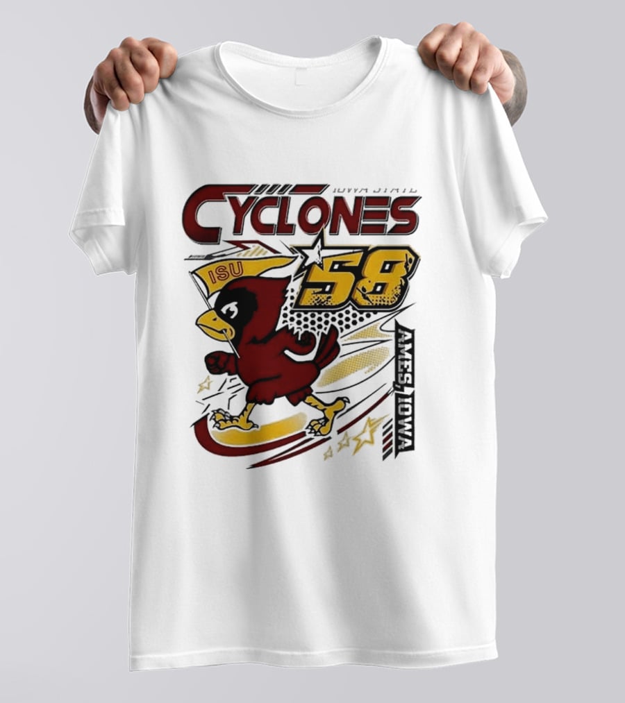 Cyclones ISU Racing Cy 58 Comfort Colors 90s T-Shirt