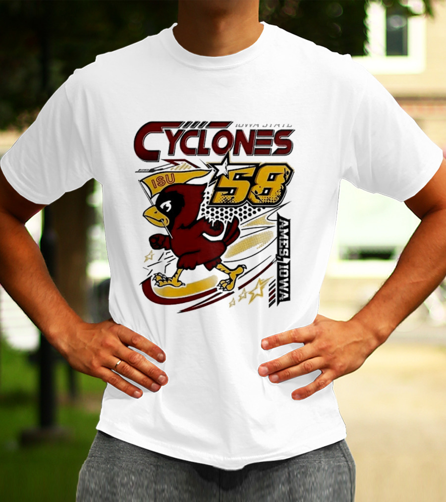 Cyclones ISU Racing Cy 58 Comfort Colors 90s T-Shirt