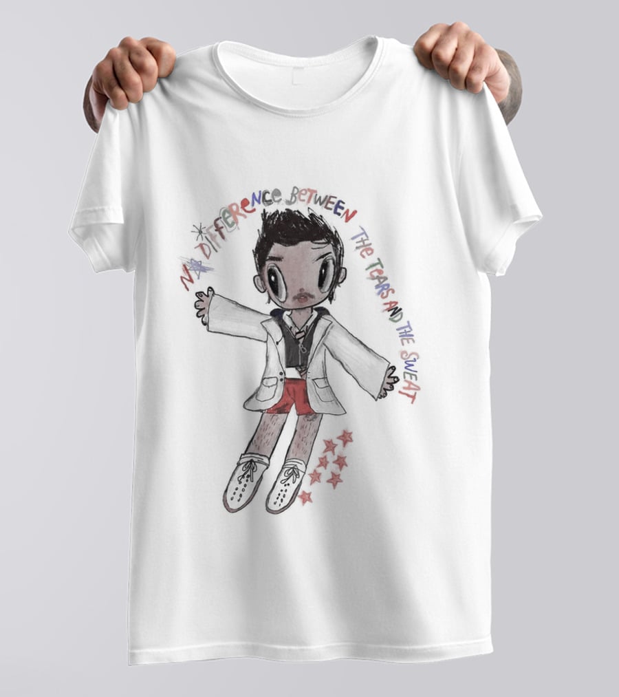 Harry Styles No Difference Between Tears And Sweat Cartoon T-Shirt