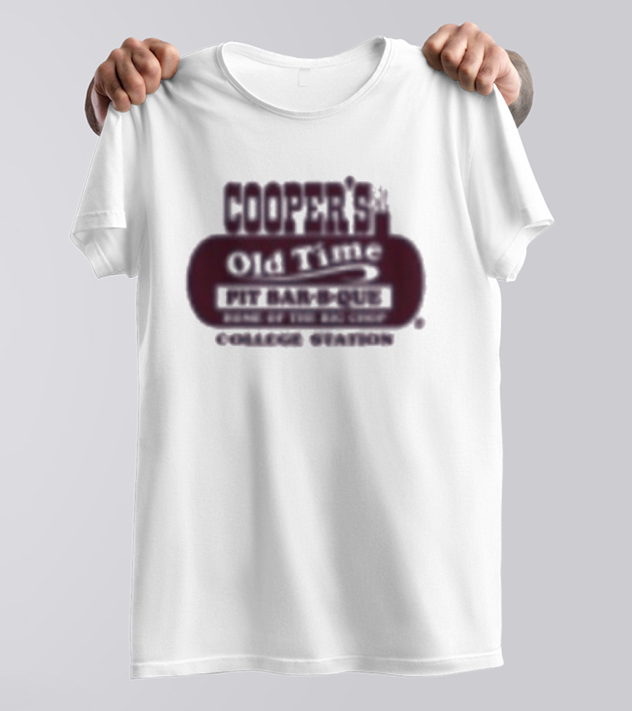 Cooper's Old Time Pit Bar B Que Home Of The Big Chop College Station Texas T-Shirt