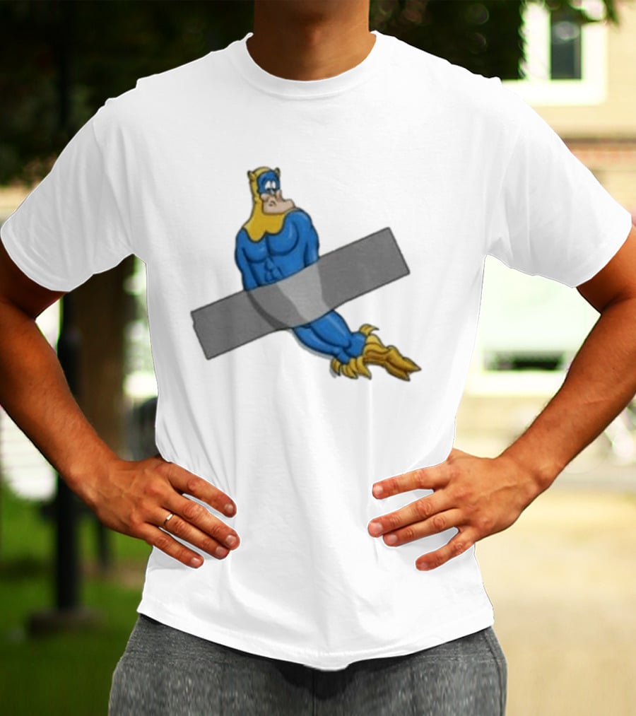 Jim'll Paint It Captain Hero Duct Tape T-Shirt