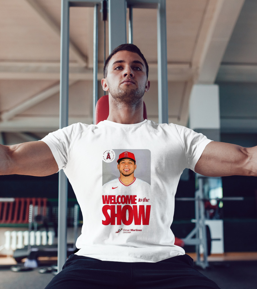 Los Angeles Angels Juan Lagares Welcome To The Show MLB Baseball T-Shirt