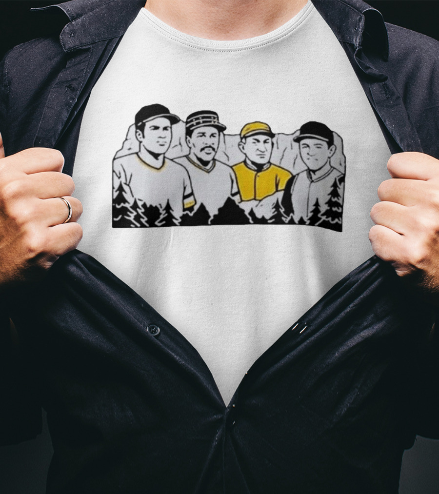Pittsburgh Baseball Legends Mount Rushmore Pirates T-Shirt