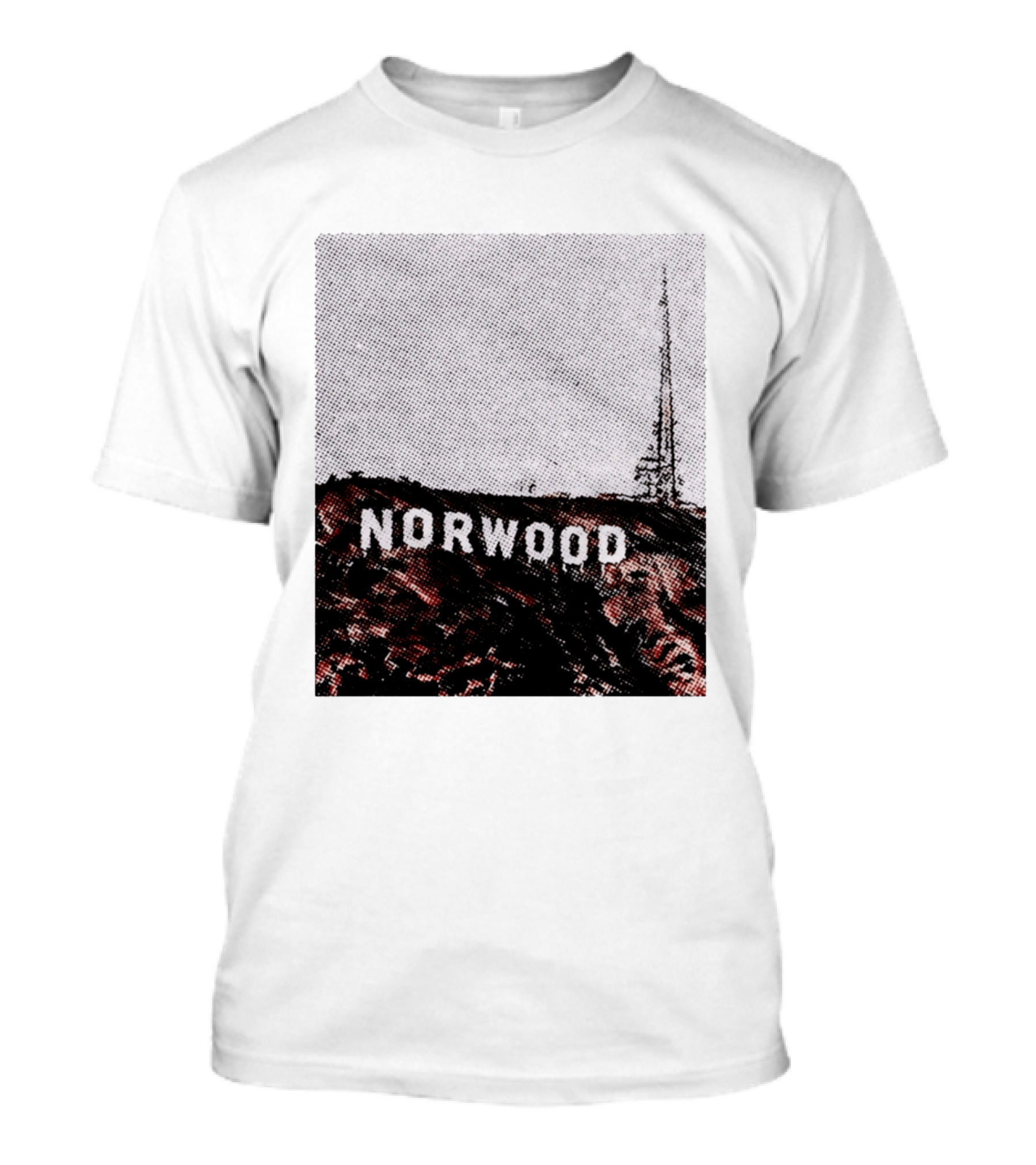 Norwood Hills Sign Parody Hollywood Hills T-Shirt