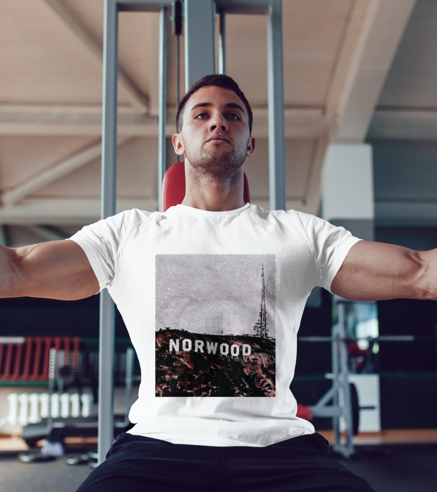 Norwood Hills Sign Parody Hollywood Hills T-Shirt