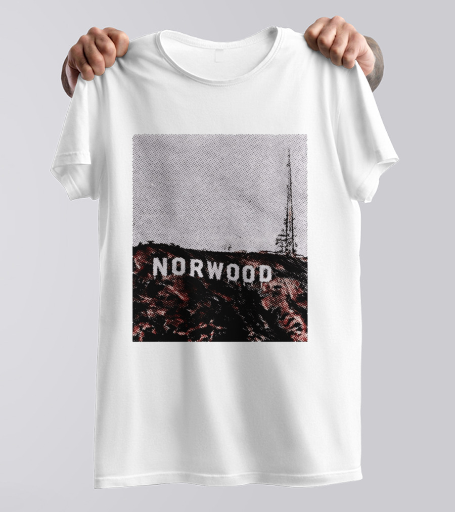 Norwood Hills Sign Parody Hollywood Hills T-Shirt