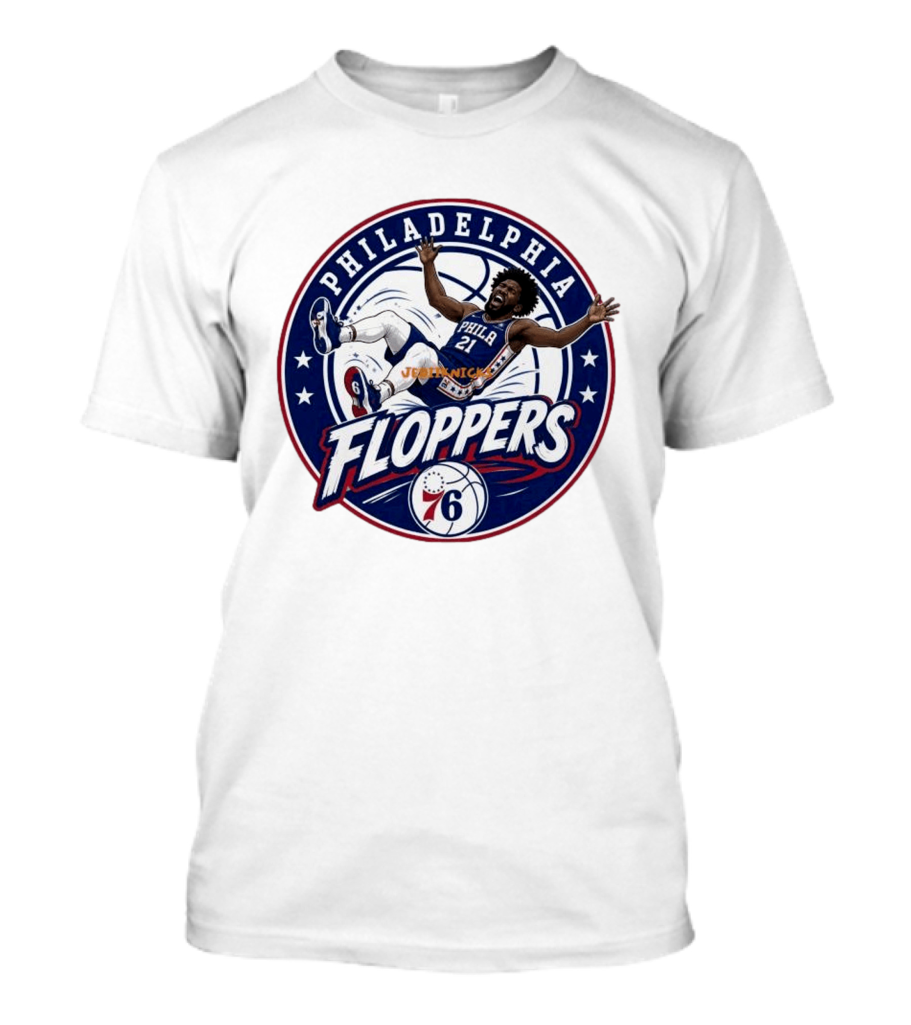 Philadelphia Floppers Joel Embiid 76ers Basketball 2026 T-Shirt