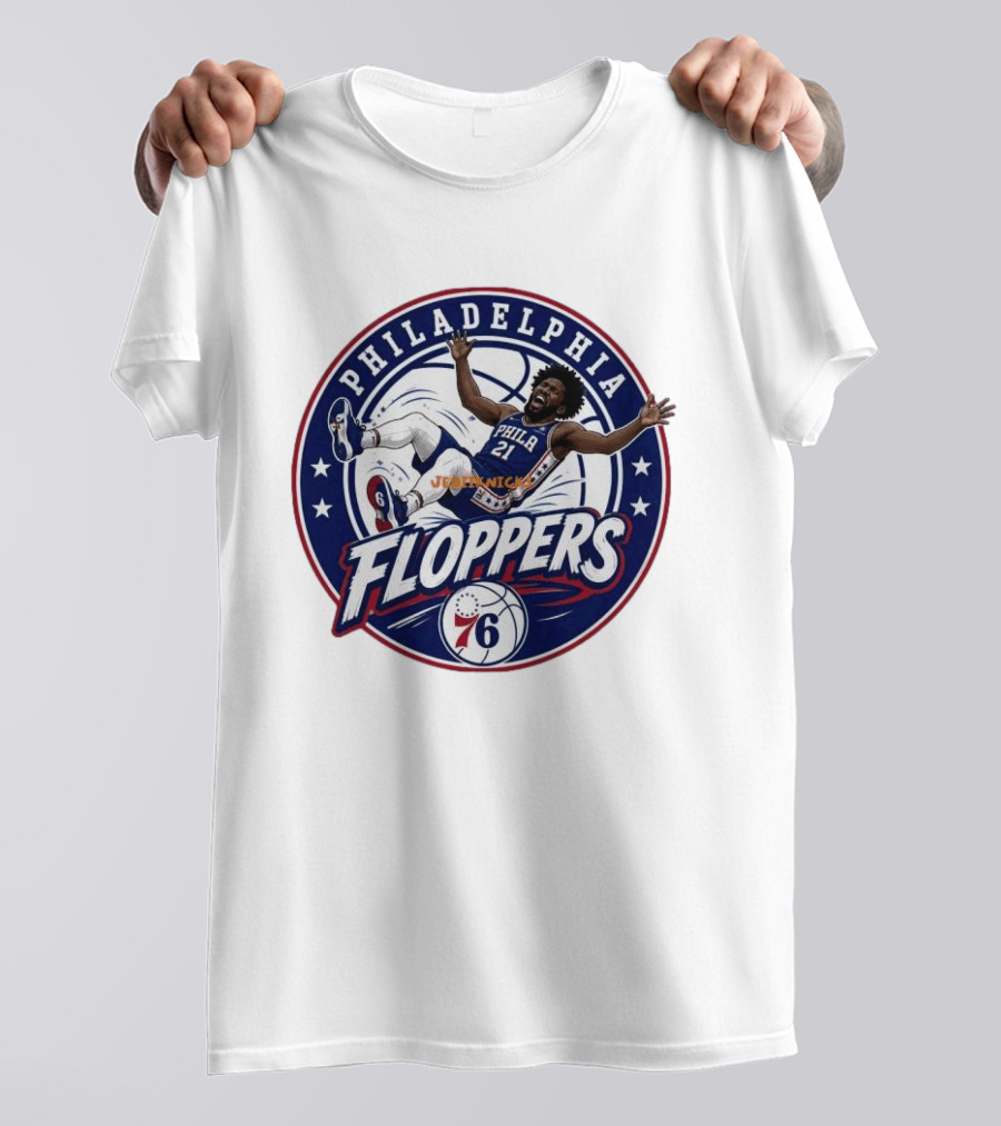 Philadelphia Floppers Joel Embiid 76ers Basketball 2026 T-Shirt