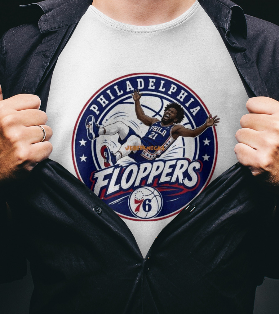 Philadelphia Floppers Joel Embiid 76ers Basketball 2026 T-Shirt