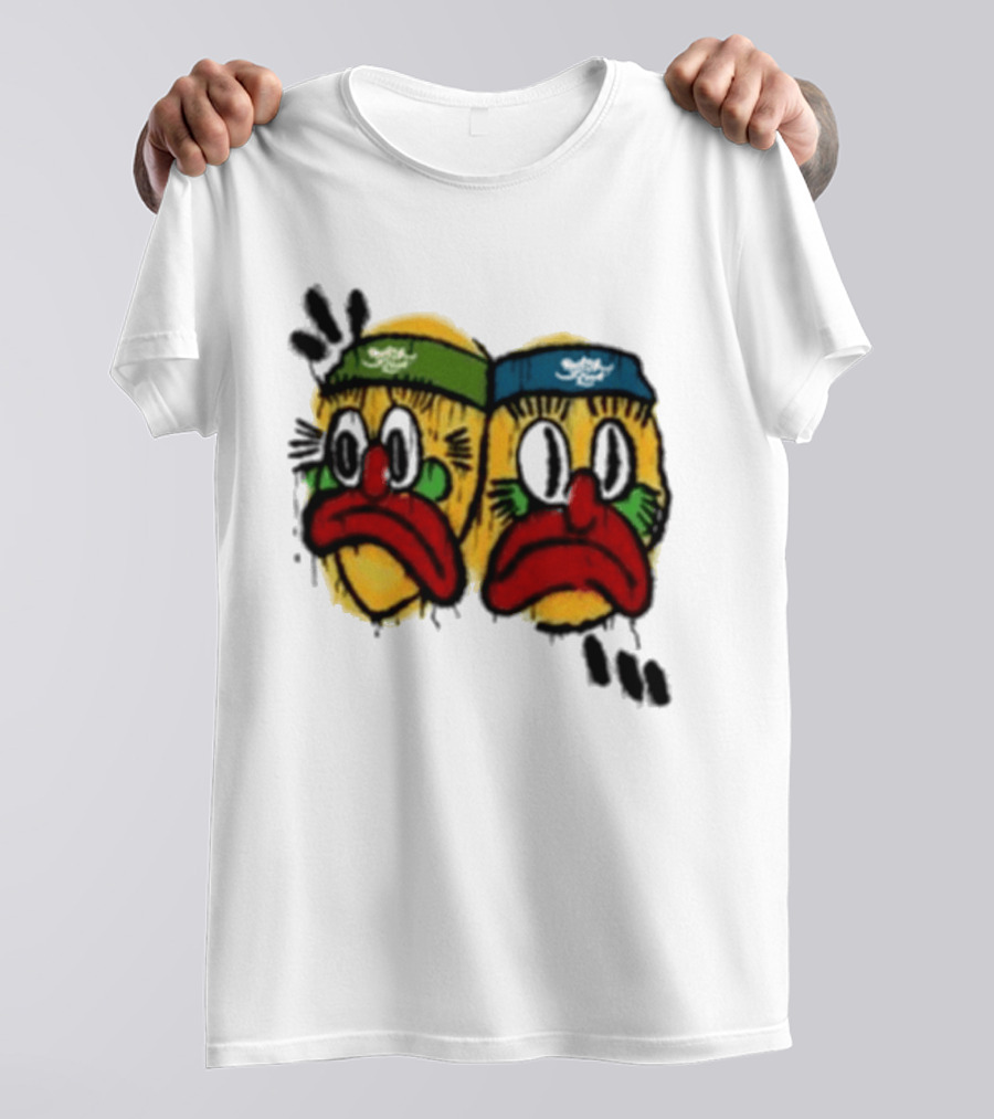 Rolling Loud RL X RL Slawn Jester Two Sad Faces Headbands T-Shirt