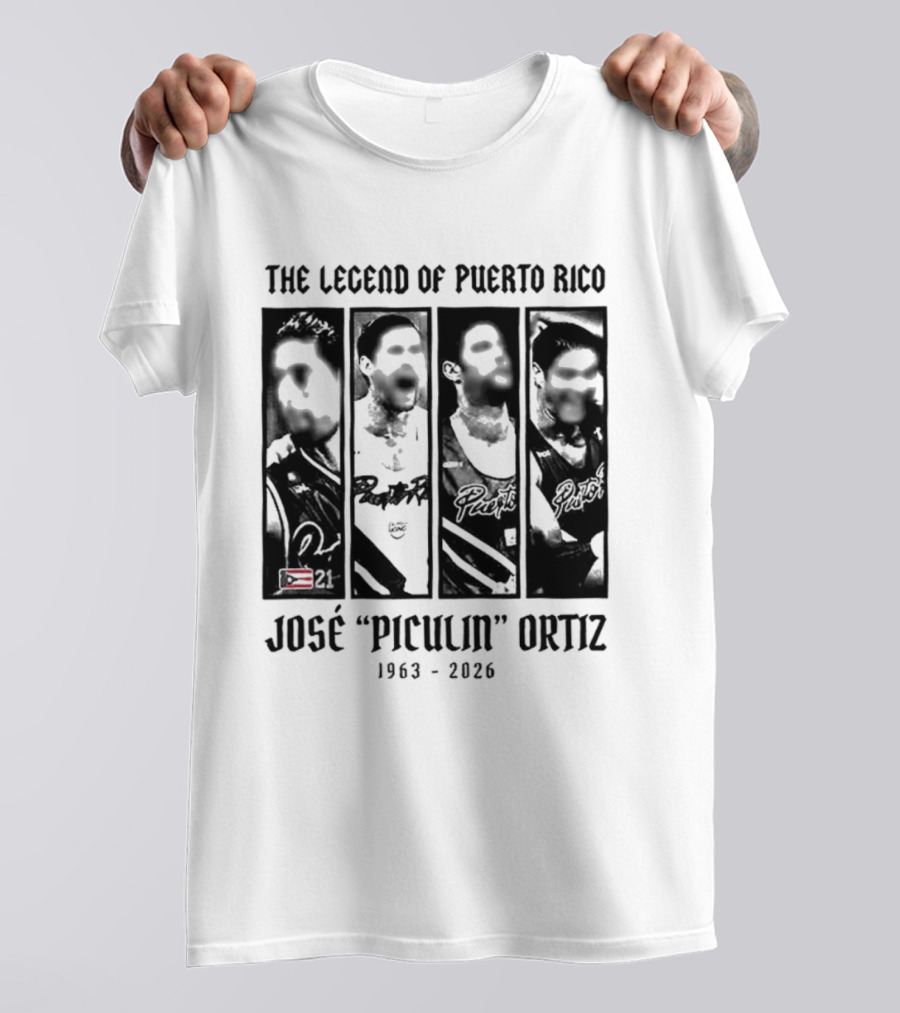 The Legend Of Puerto Rico José "Piculín" Ortiz 1963 2026 T-Shirt