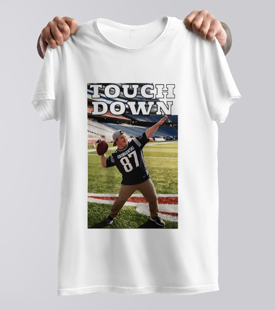 Touchdown Gronkowski 87 Football Player Stadium T-Shirt