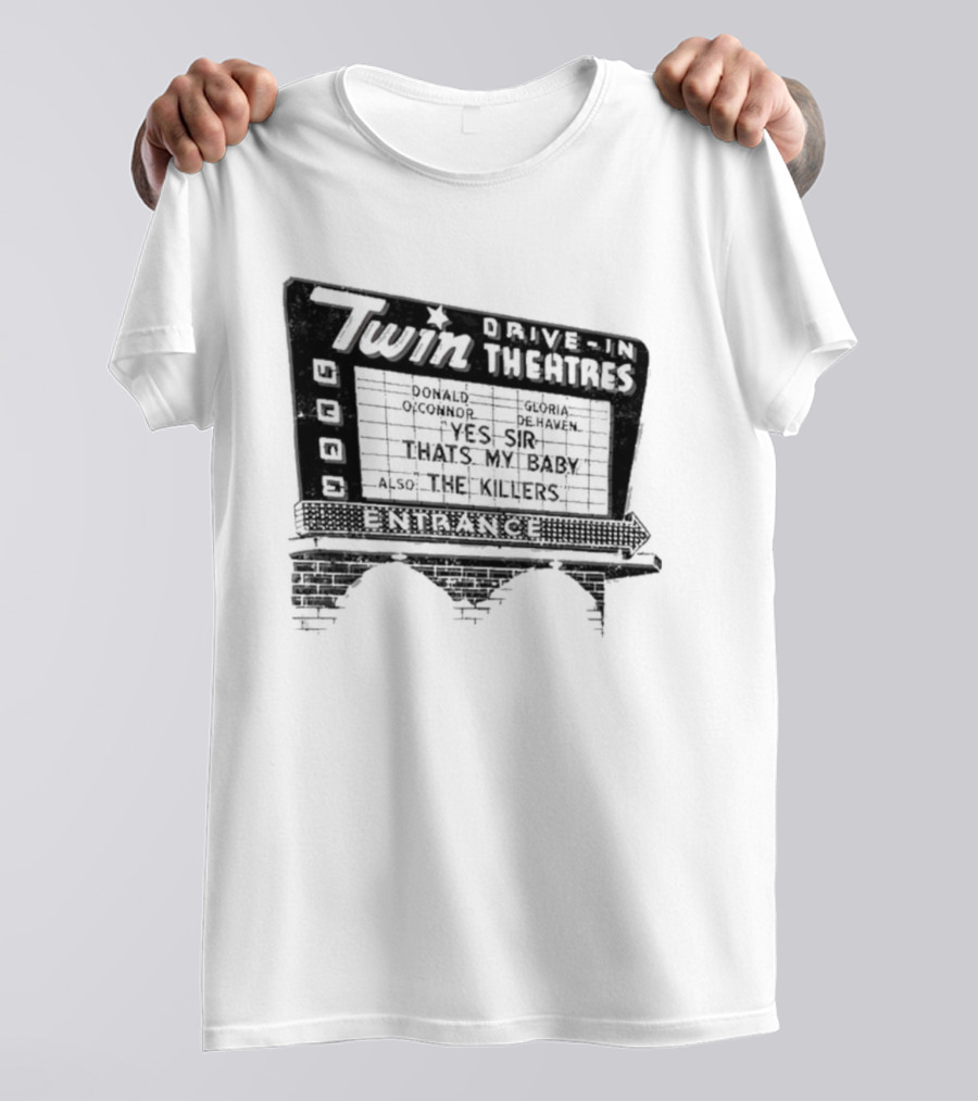 Twin Drive In Theatres Norwood Ohio Vintage Marquee Sign T-Shirt