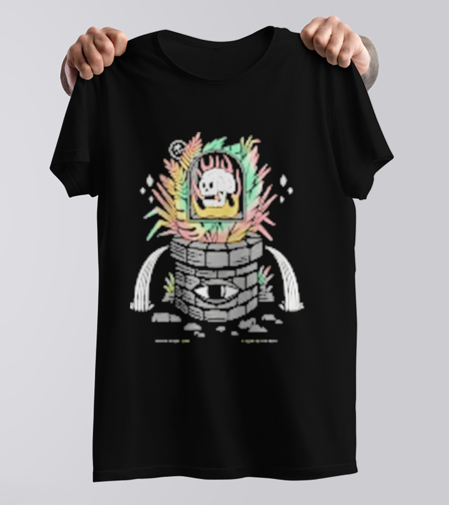 A Leak In The Well Fuzzy Sheep In Vibrant Watercolor Explosion T-Shirt