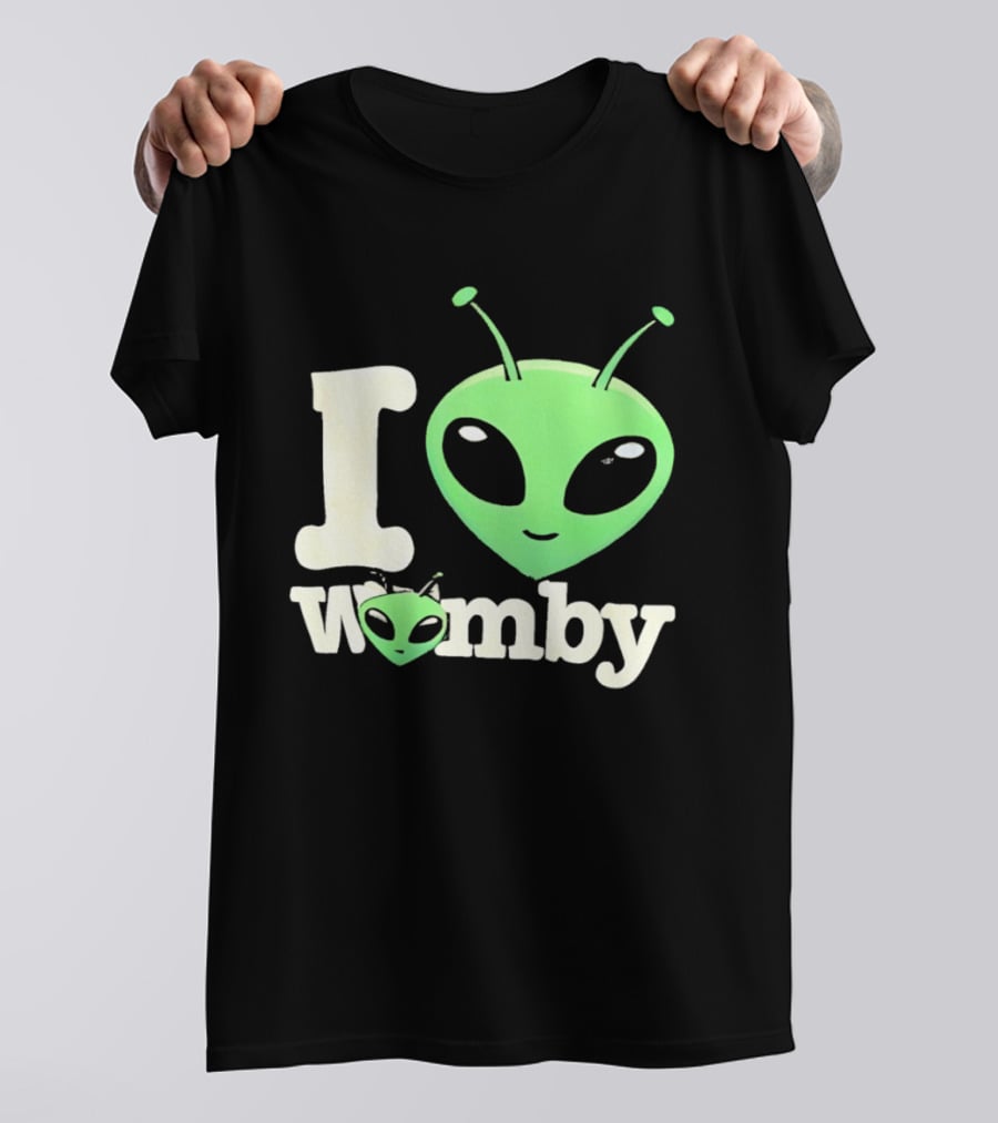 I Love Womby Aliens Victor Wembanyama San Antonio Spurs Basketball T-Shirt