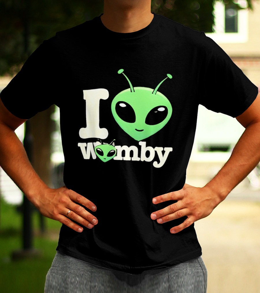 I Love Womby Aliens Victor Wembanyama San Antonio Spurs Basketball T-Shirt