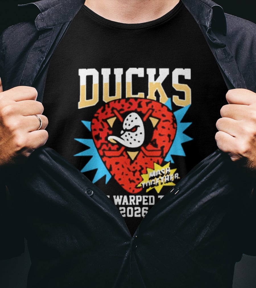 Anaheim Ducks Vans Warped Tour 2026 Smash The Patriarchy T-Shirt