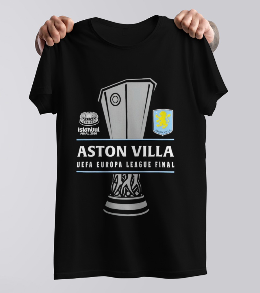 Aston Villa UEFA Europa League Final Trophy 2026 T-Shirt